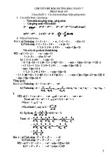 Chuyền đề bồi dưỡng học sinh giỏi Toán 7 - Phần Đại số
